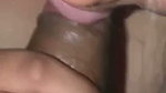 Cute chubby babe sucking fat cock