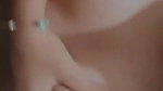 Beautiful girl pressing her boobs  showing