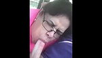 Mature Bhabhi Sucking In Car