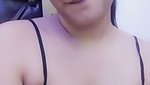 Beautiful girl talking  showing her boobs