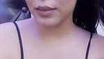 Beautiful girl talking  showing her boobs