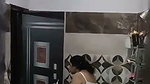 Fatty aunty showing in bathroom