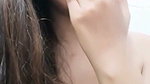 Beautiful Girl Licking Fingers Rubbing  Spreading