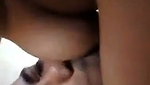 Boyfriend sucking boob of GF viral foreplay sex