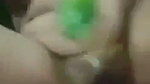 Bengali girl inserting cucumber in her pussy