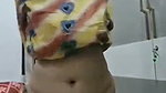 Mature aunty showing her nude body on live