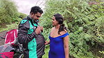 Marathi Kavita Bhabhi fuck outdoor in jungle in doggy style with blue sexy dress