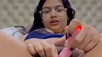 Indian girl masturbates with a vibrator in her nude video