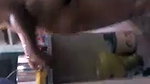 Aunty putting oil in her whole body  devar watching