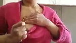 Aunty show her boobs  pussy