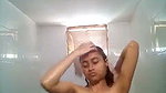 self recorded nude shower