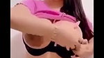 Busty Bhabhi Strips  Fingers Pink Pussy for Horny
