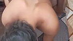Slutty girlfriend doggy sex with boyfriend viral