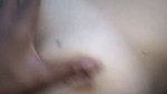 Husband touching her wife nude body