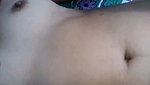 Husband touching her wife nude body