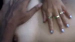 Husband touching her wife nude body