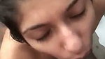Sexy Mumbai girl giving Blowjob to ex lover