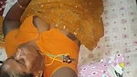 Aunty sleeping  showing her both nipple