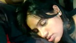 Beautiful girl give Blowjob inside car