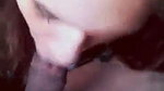 Beautiful girl giving Blowjob deeply