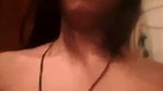 Beautiful girl showing her boobs  pressing