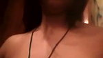 Beautiful girl showing her boobs  pressing