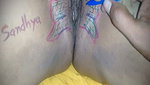 Husband drawing butterfly of his wife pussy