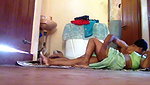 Husband suck boob of neighbour bhabhi on floor