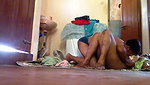 Husband suck boob of neighbour bhabhi on floor