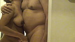 Wife giving Handjob to husband boss