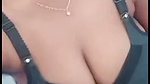 sexy horny girl shows her boobs and black lingrie