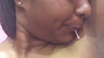 sexy horny girl shows her boobs and black lingrie