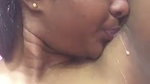 sexy horny girl shows her boobs and black lingrie