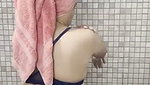 After bath sexy aunty wearing jean