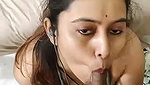 Beautiful sexy bhabhi give Blowjob to his husband