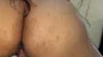 Big ass girlfriend riding hard his bf dick