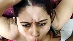 Hot bhabhi giving deeply Blowjob  mouth fuck