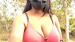 Hot girl show her boobs  wear pink bra