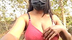 Hot girl show her boobs  wear pink bra