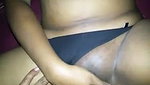 Aunty show her boobs  uncle rubing her penis on pussy