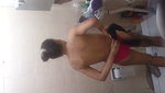 Aunty talking bath  nephew seeing