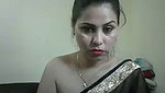 Beautiful bhabhi show her boobs in transparent saree