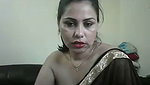 Beautiful bhabhi show her boobs in transparent saree