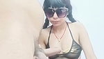 Beautiful girl give Blowjob to bf