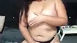 Beautiful lady showing  enjoying