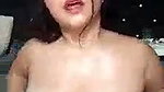 Beautiful lady showing  enjoying