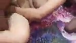 New update sexy aunty enjoying  fucking hard with three nephew