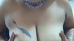 Sexy hot aunty shaking her boobs  talking on live