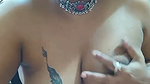 Sexy hot aunty shaking her boobs  talking on live