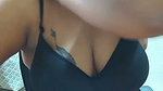 Sexy hot aunty shaking her boobs  talking on live